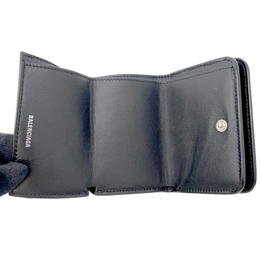 Balenciaga Dot fold Tri Cash Wallet Black - Picture 4 of 9